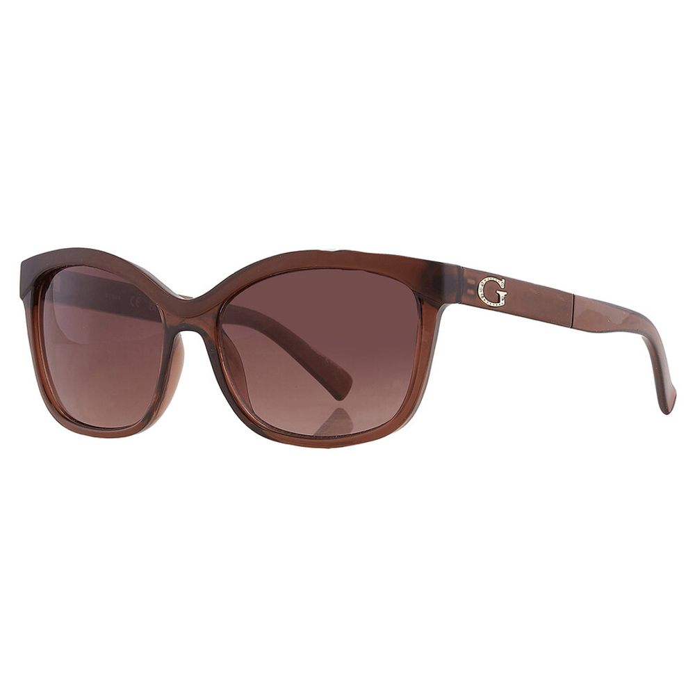 Guess Women’s Sunglasses – Brown Resin Frame, 57mm