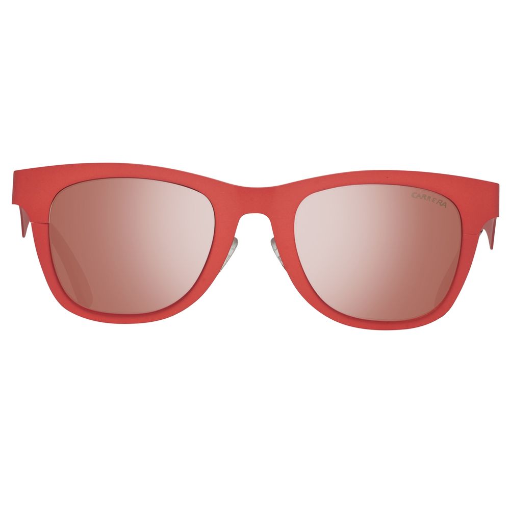 Carrera Unisex Sunglasses – Coral Metal Frame with Mirror Lenses, 49mm