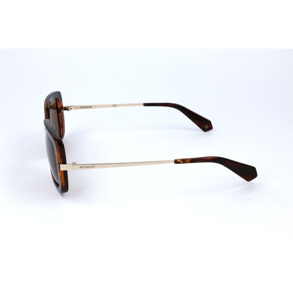 Polaroid Women's Bicolor Metal Sunglasses – Havana Frame, 56mm