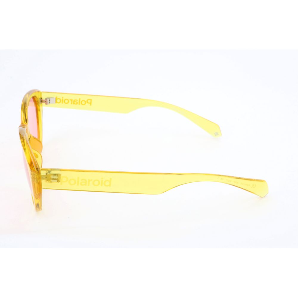 Polaroid Women’s Sunglasses – Yellow Polycarbonate Frame with Polarized Lenses, 52mm