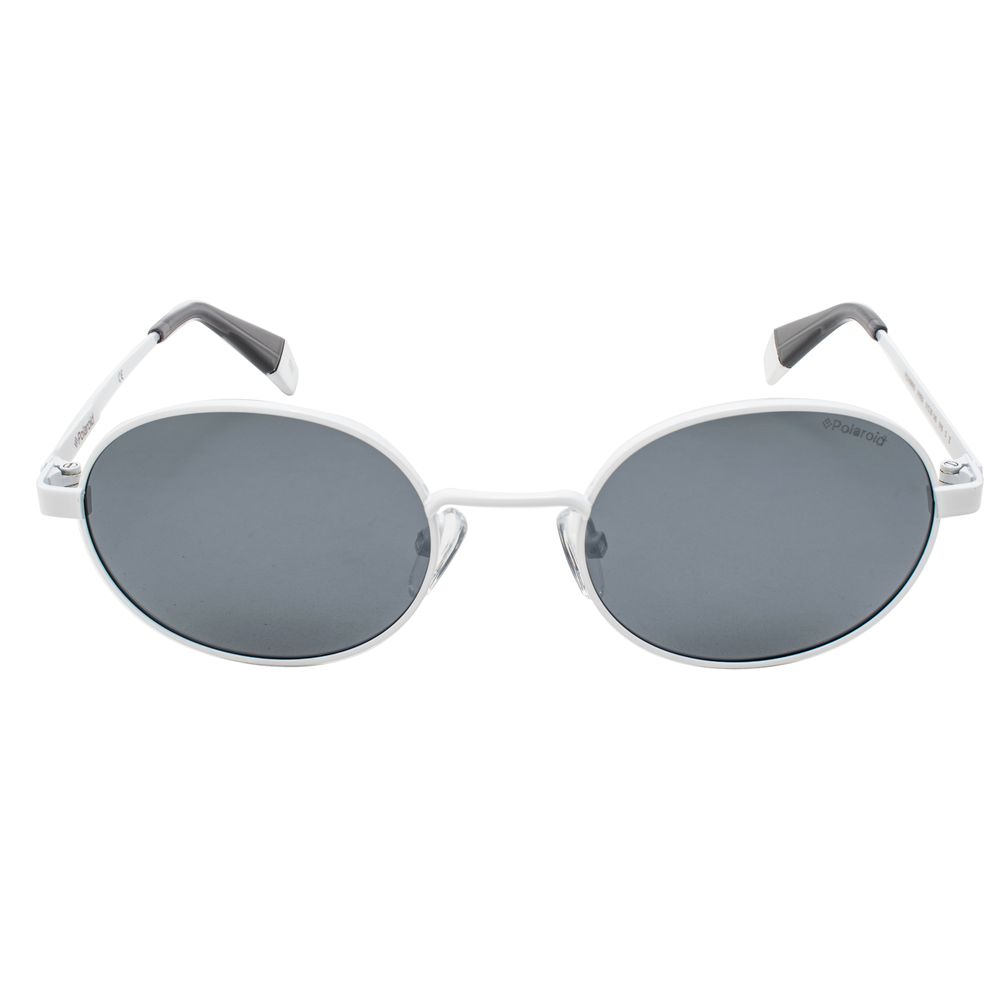 Polaroid Unisex White Metal Sunglasses – Polarized Chic Eyewear