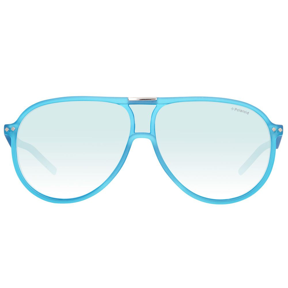 Polaroid Unisex Sunglasses – Blue Acetate Frame with UV Protection, 99mm