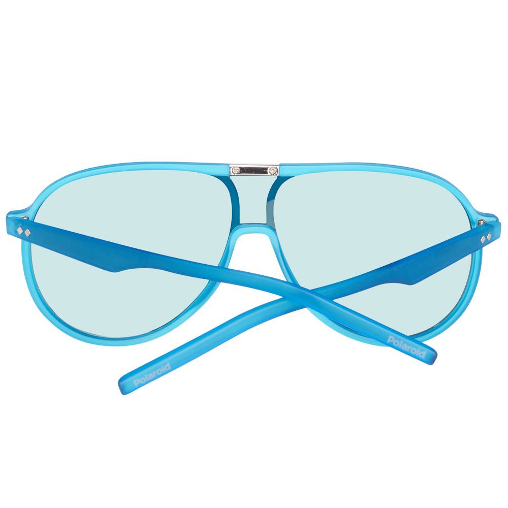 Polaroid Unisex Sunglasses – Blue Acetate Frame with UV Protection, 99mm