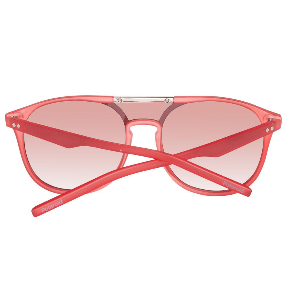 Polaroid Unisex Red Acetate Sunglasses – Stylish UV Protection