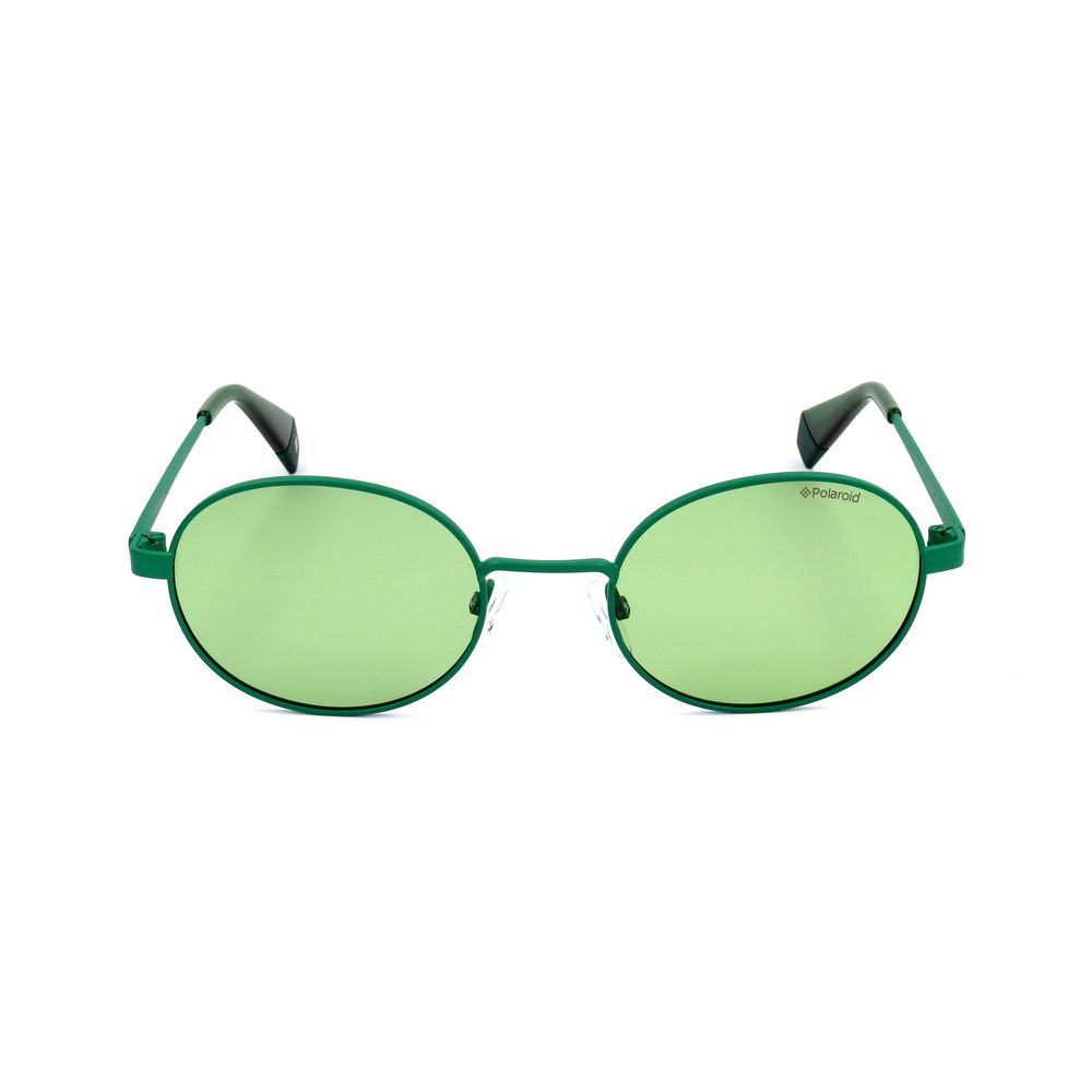 Polaroid Green Metal Sunglasses – Stylish Unisex Design with Polarized Lenses, 51mm