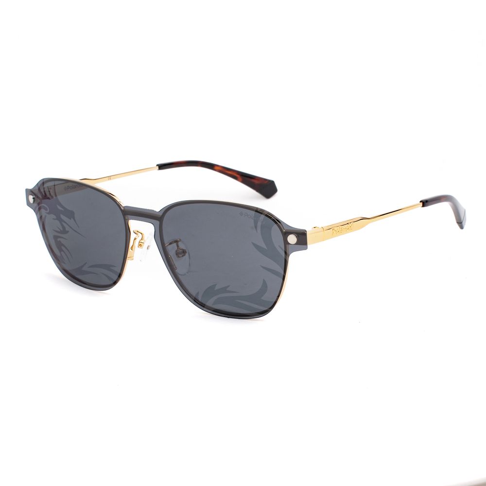 Polaroid Gold Metal Sunglasses – Stylish Polarized Frame, 53mm