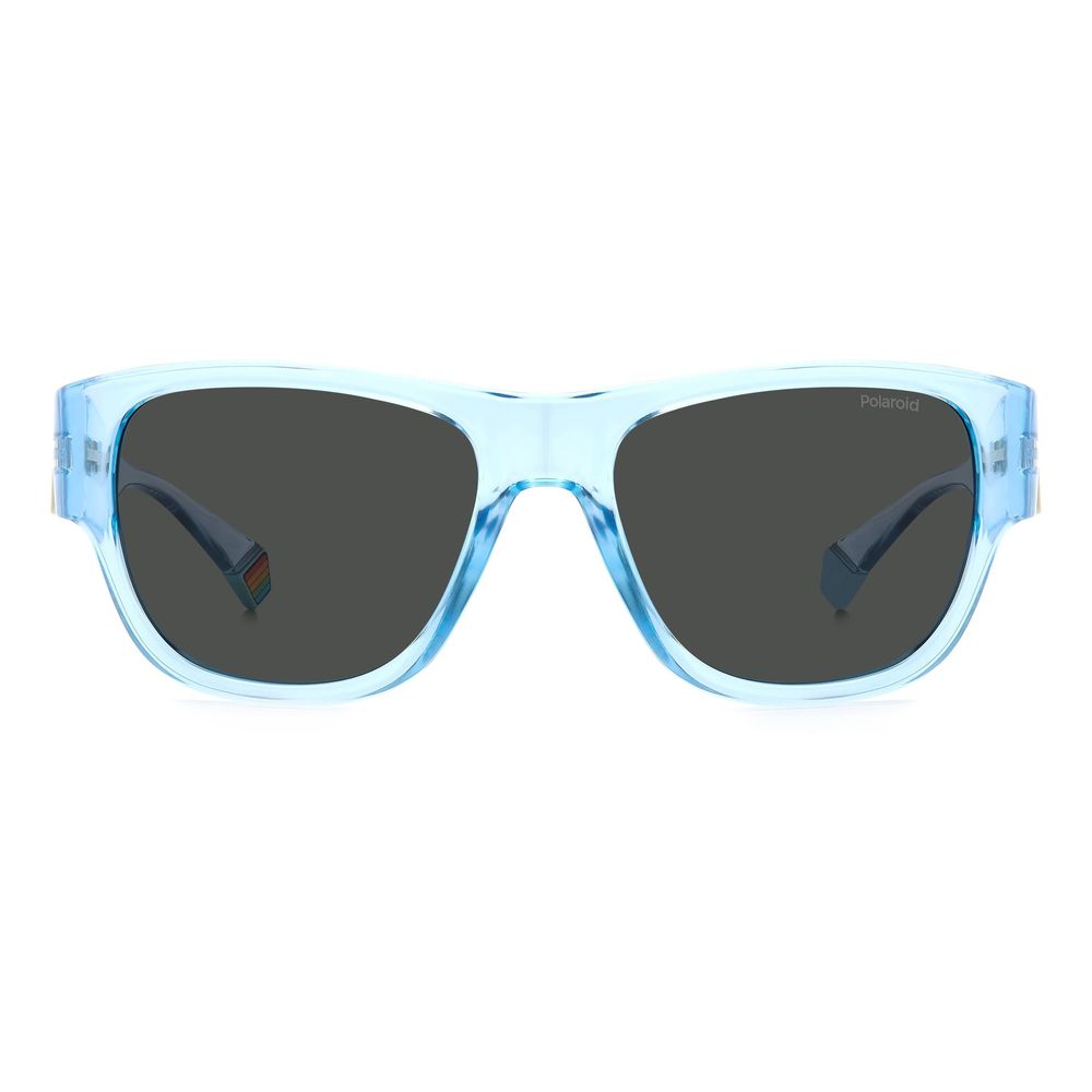 Polaroid Unisex Blue Polycarbonate Sunglasses – Polarized, 55mm