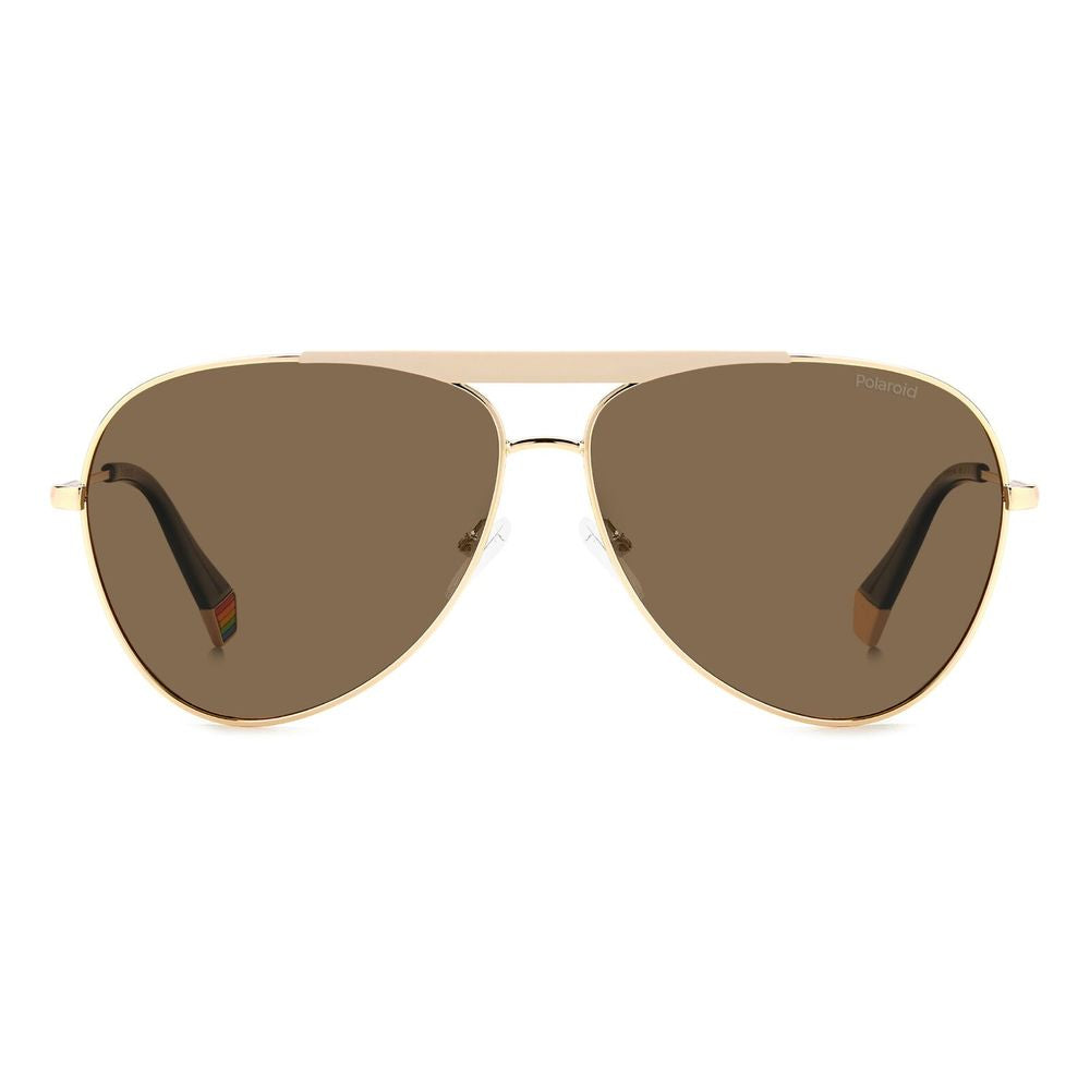Polaroid Gold Stainless Steel Sunglasses – Stylish Polarized Eyewear