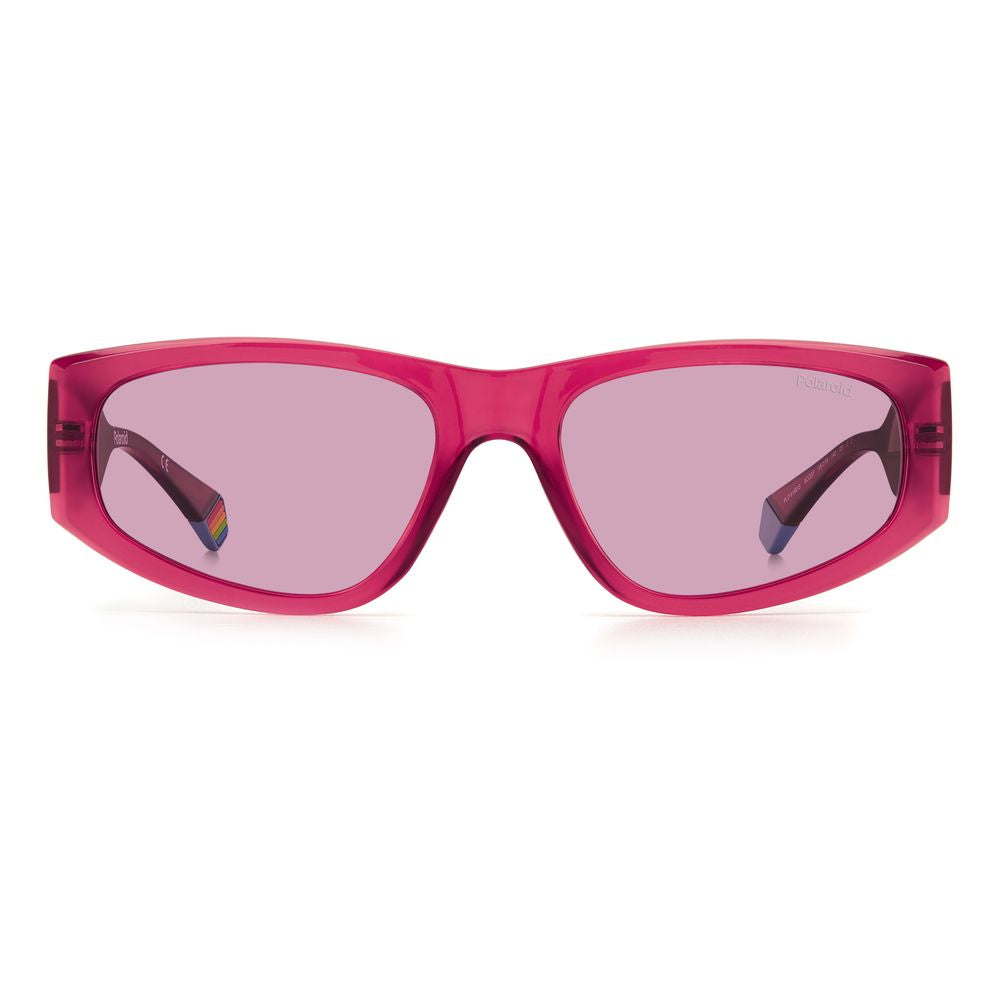 Polaroid Unisex Red Sunglasses – Stylish Polarized Lenses, 55mm