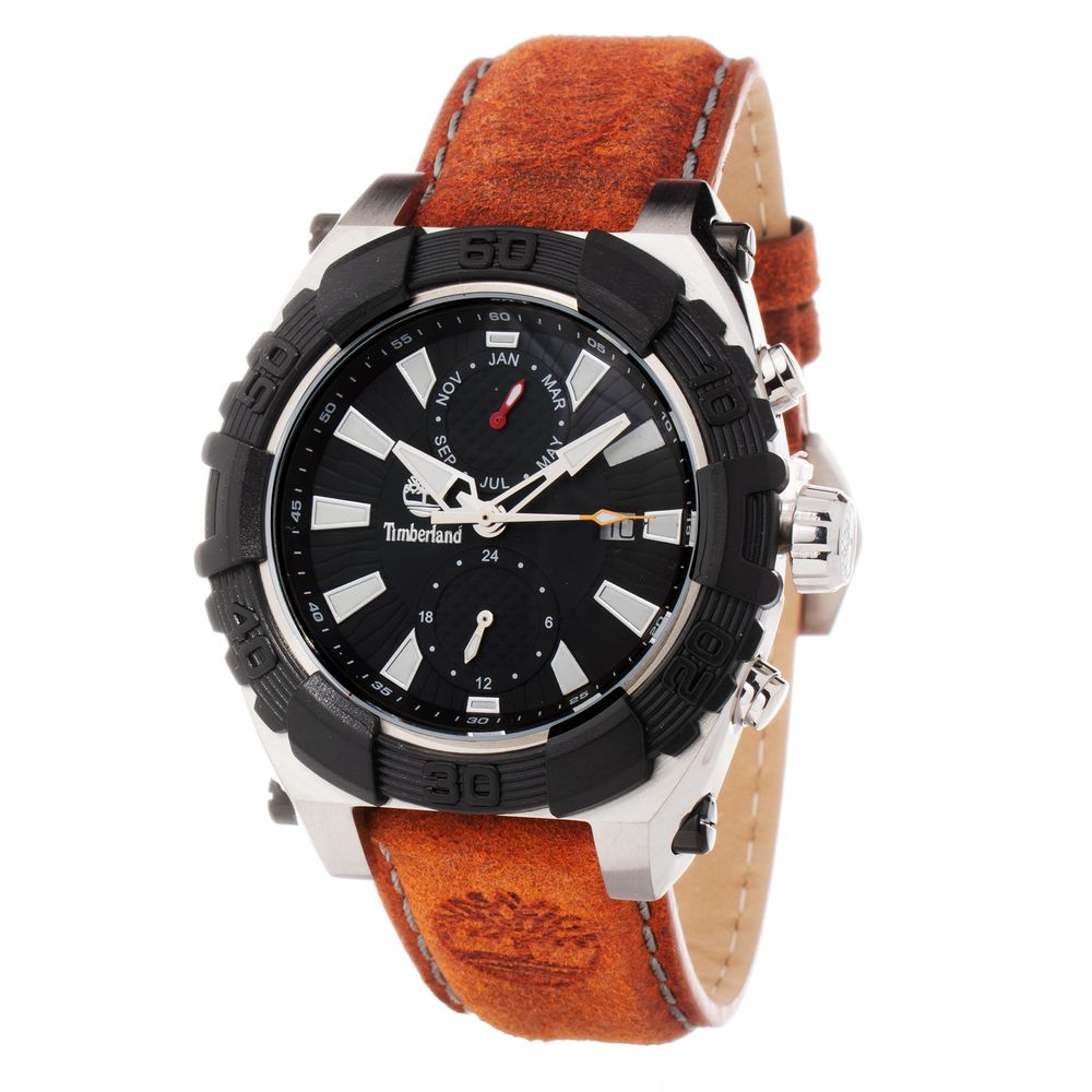 Timberland Brown Leather Watch - Stylish Elegance and Durability