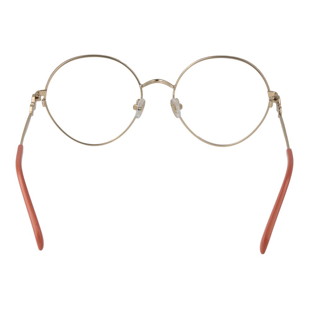 Emilio Pucci Gold Women’s Optical Glasses – Round Full-Rim Frame