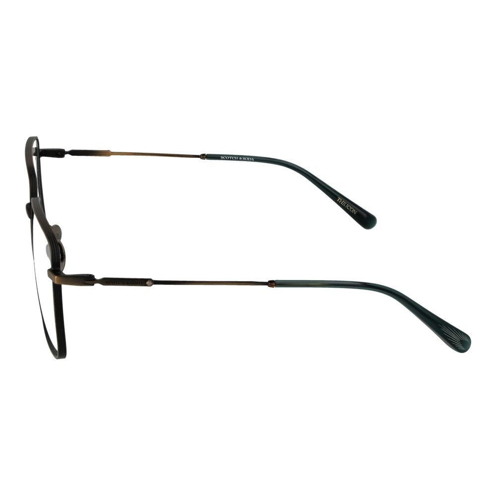 Scotch & Soda Bronze Men’s Optical Glasses – Square Full-Rim Frame