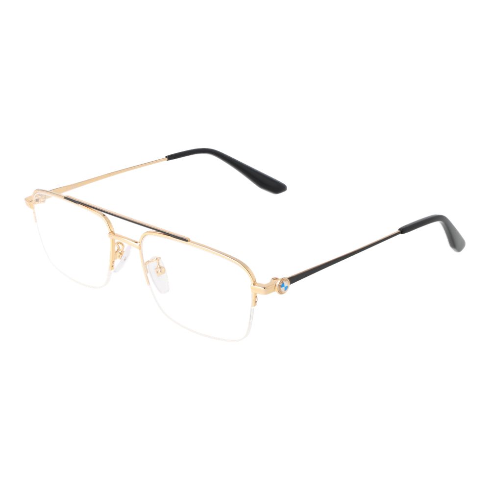BMW Gold Men's Optical Frames – Half-Rim, 54mm
