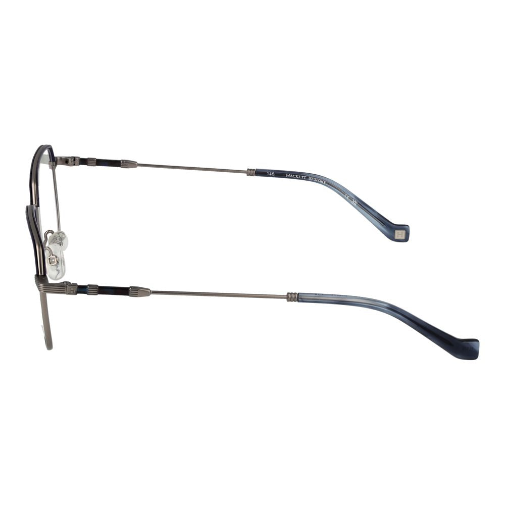 Hackett Gray Men’s Optical Frames – Gunmetal Round, 51mm