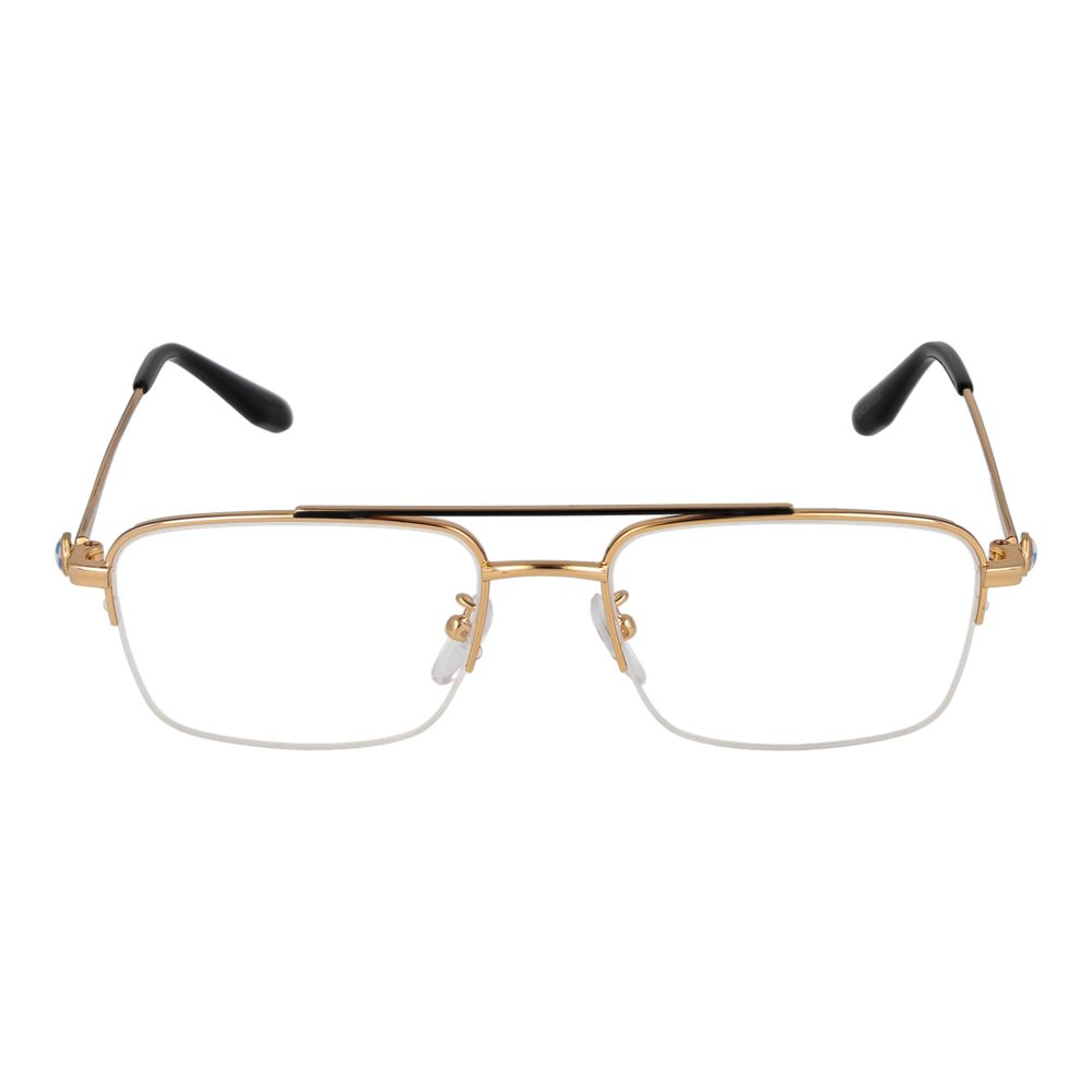BMW Gold Men's Optical Frames – Half-Rim, 54mm