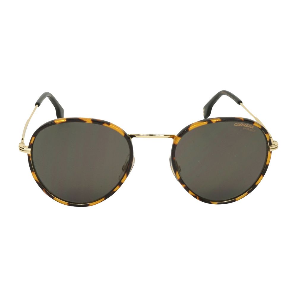 Carrera Gold Acetate Sunglasses – Unisex Havana Frame with Brown Gradient Lenses, 52mm
