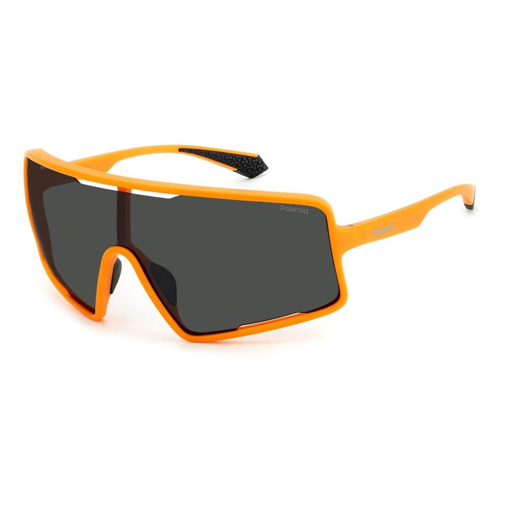 Polaroid Men's Sport Sunglasses – Orange Plastic Frame with Polarized Lenses, 99mm