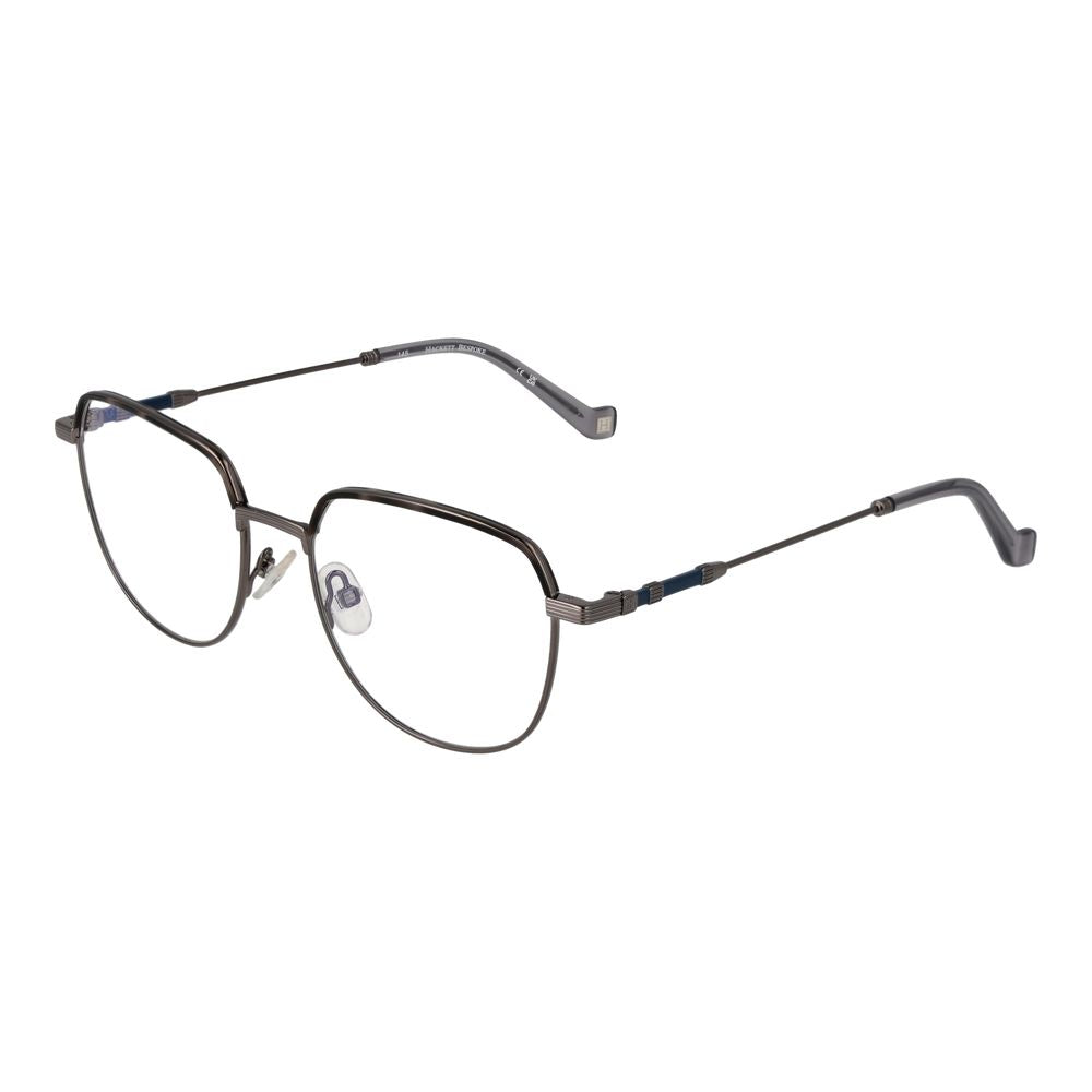 Hackett Gray Men’s Optical Frames – Gunmetal Round Style, 51mm