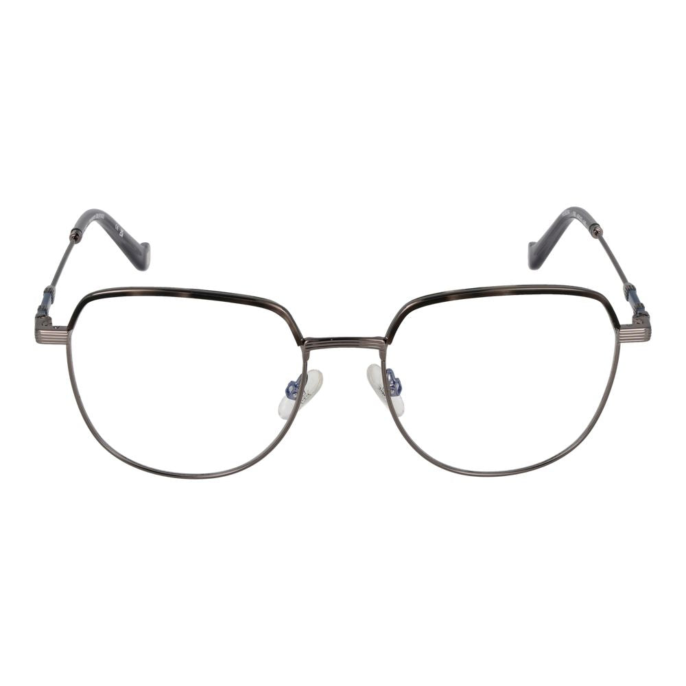 Hackett Gray Men’s Optical Frames – Gunmetal Round Style, 51mm
