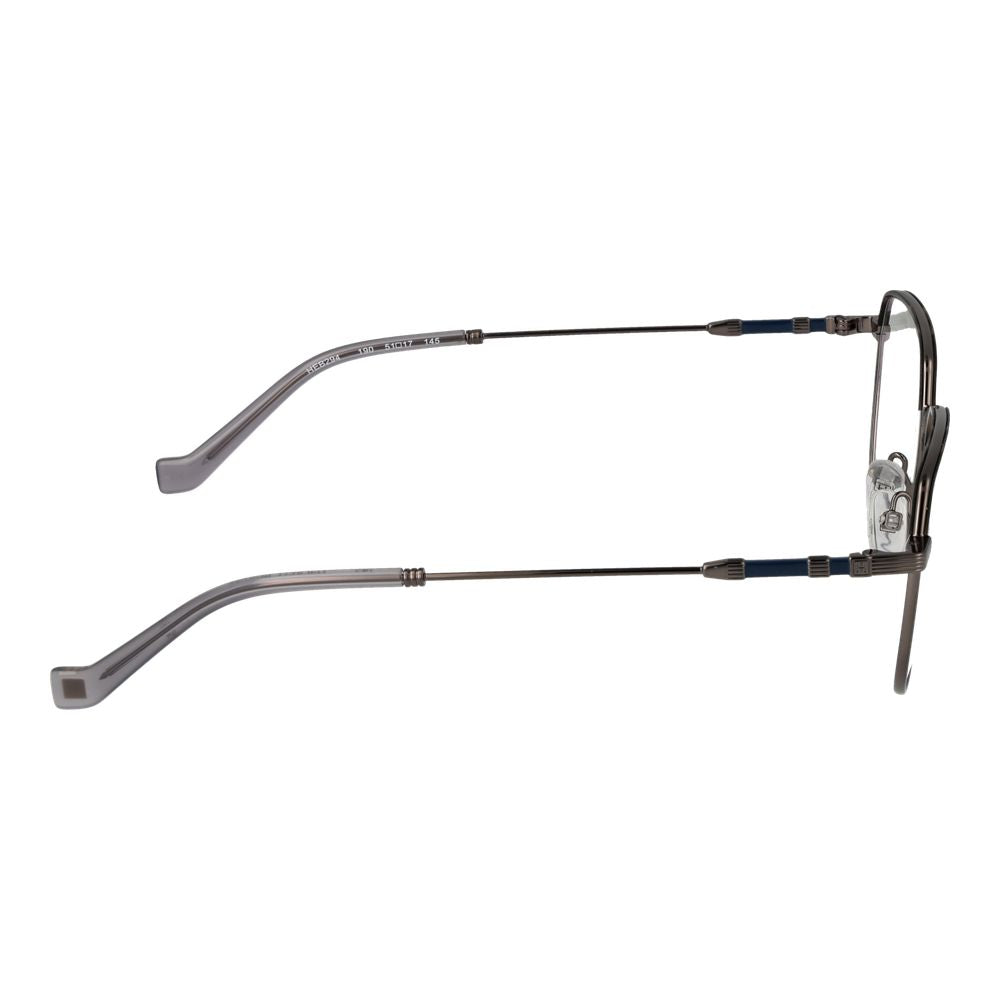 Hackett Gray Men’s Optical Frames – Gunmetal Round Style, 51mm