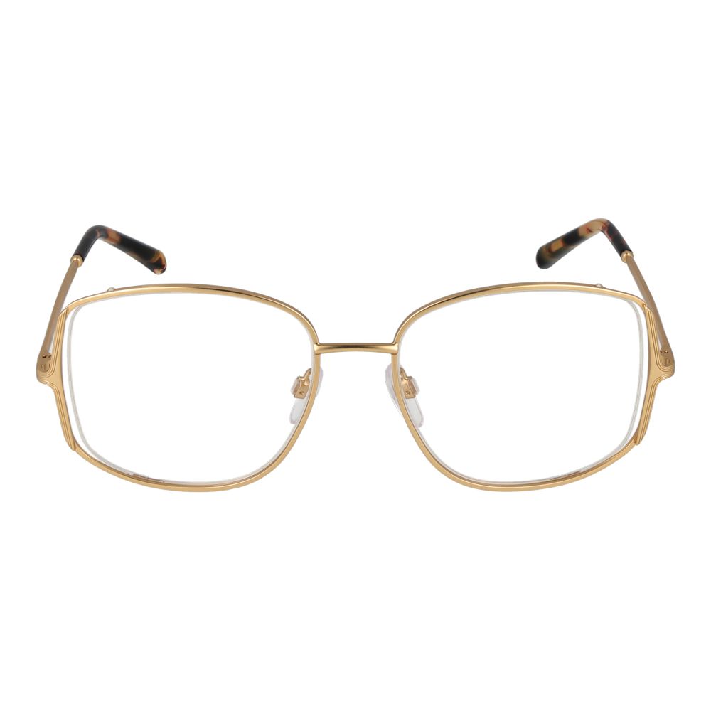 Maje Women's Gold Optical Frames – Square Full-Rim Design