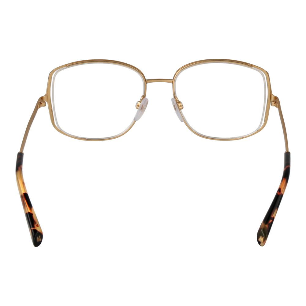 Maje Women's Gold Optical Frames – Square Full-Rim Design