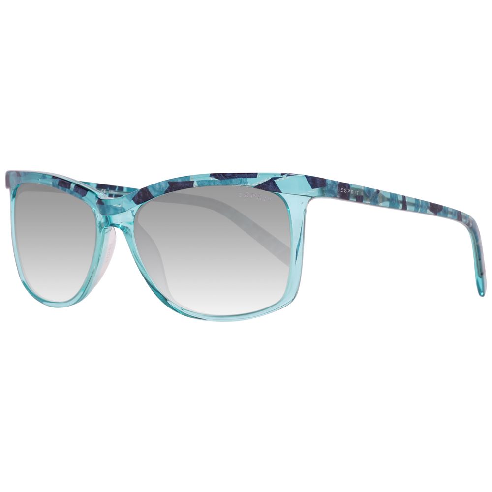 Esprit Women's Blue Resin Sunglasses – Stylish Frame with Grey Lenses, 56mm