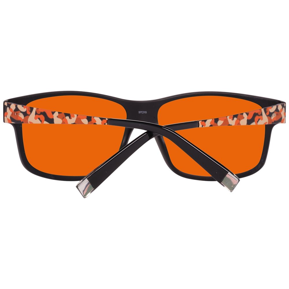 Esprit Unisex Black Resin Sunglasses – Modern Chic Design, 57mm