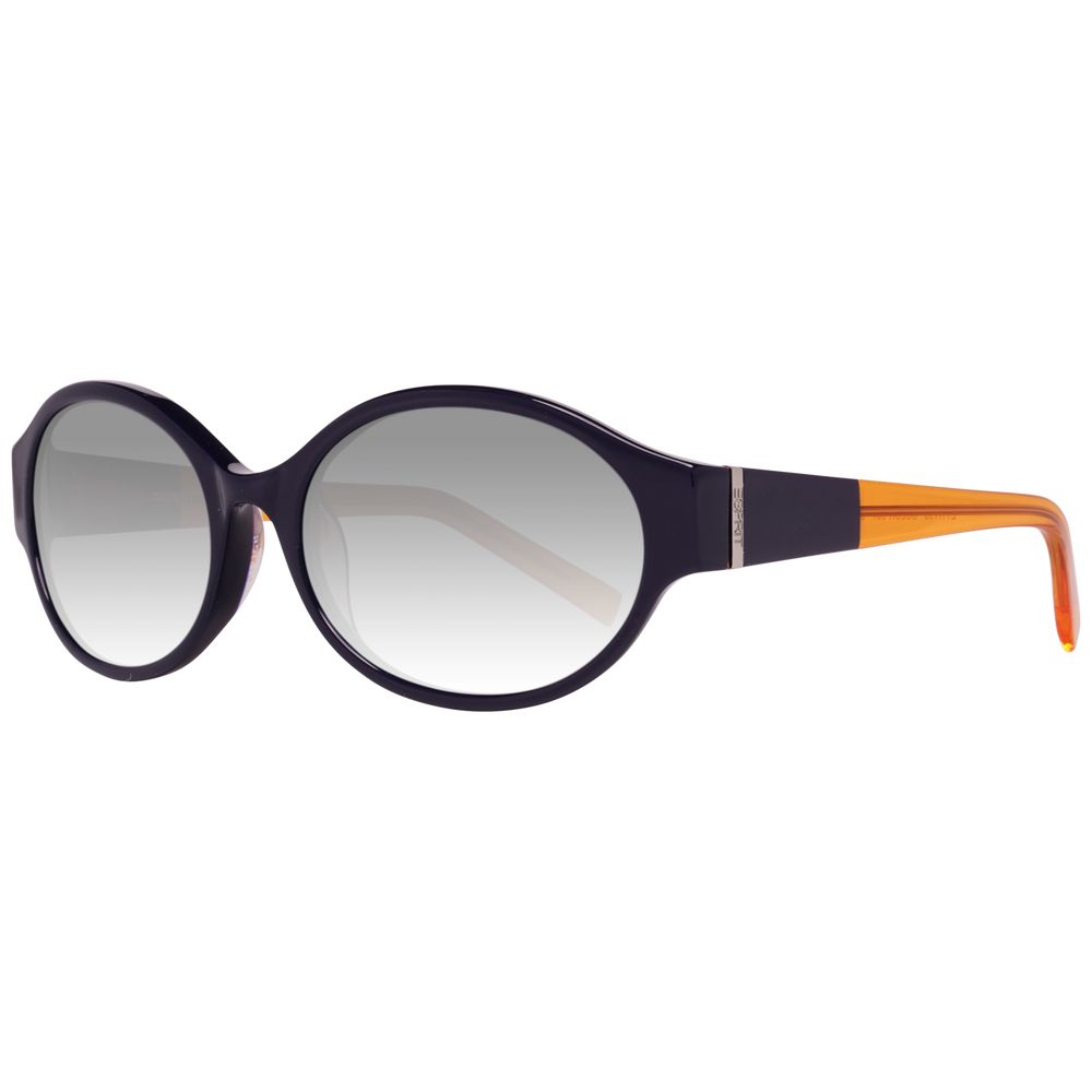 Esprit Women's Sunglasses – Blue Resin Frame with Radiant Rush Lenses, 53mm