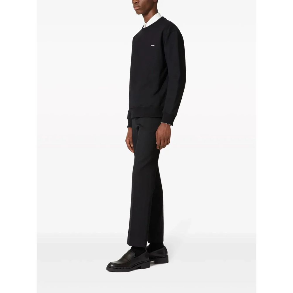 Valentino Black Cotton Crewneck Sweatshirt