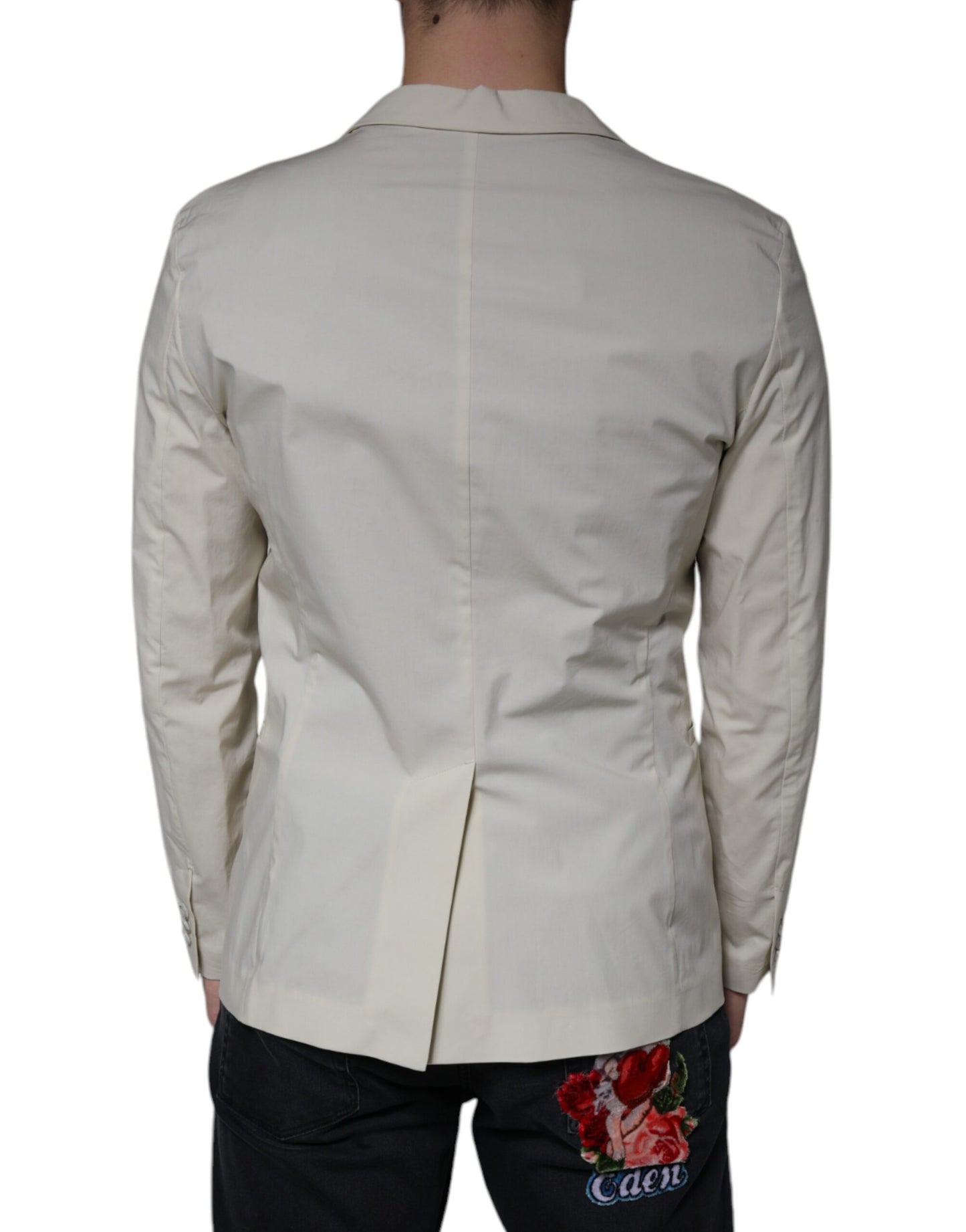 - Beige Single Breasted Dress Formal Coat Blazer