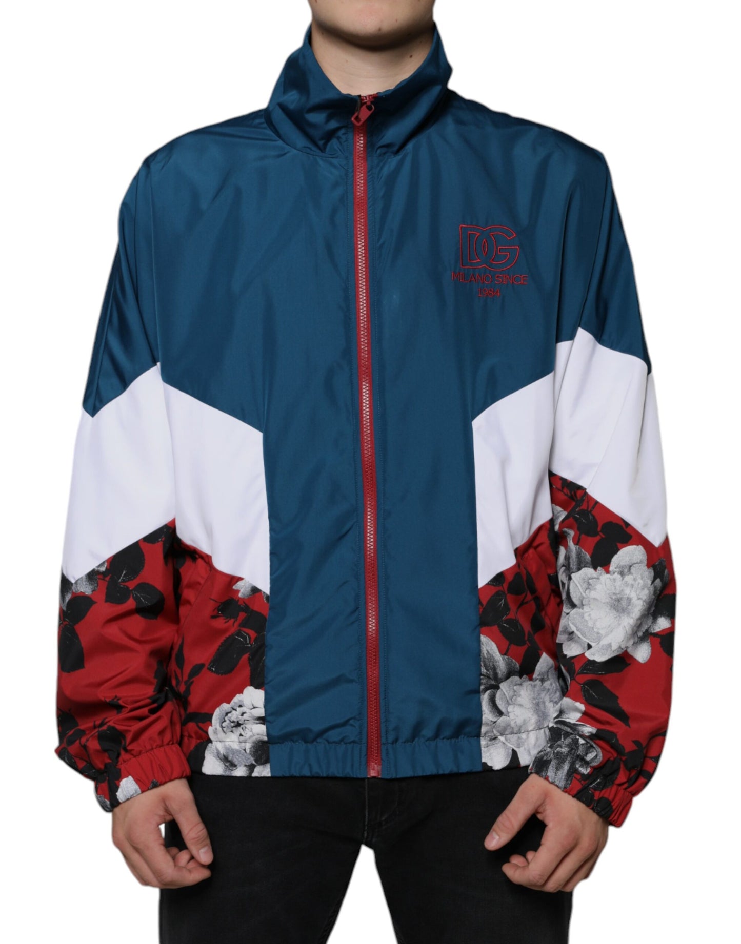- Multicolor Polyester Full Zip Jacket