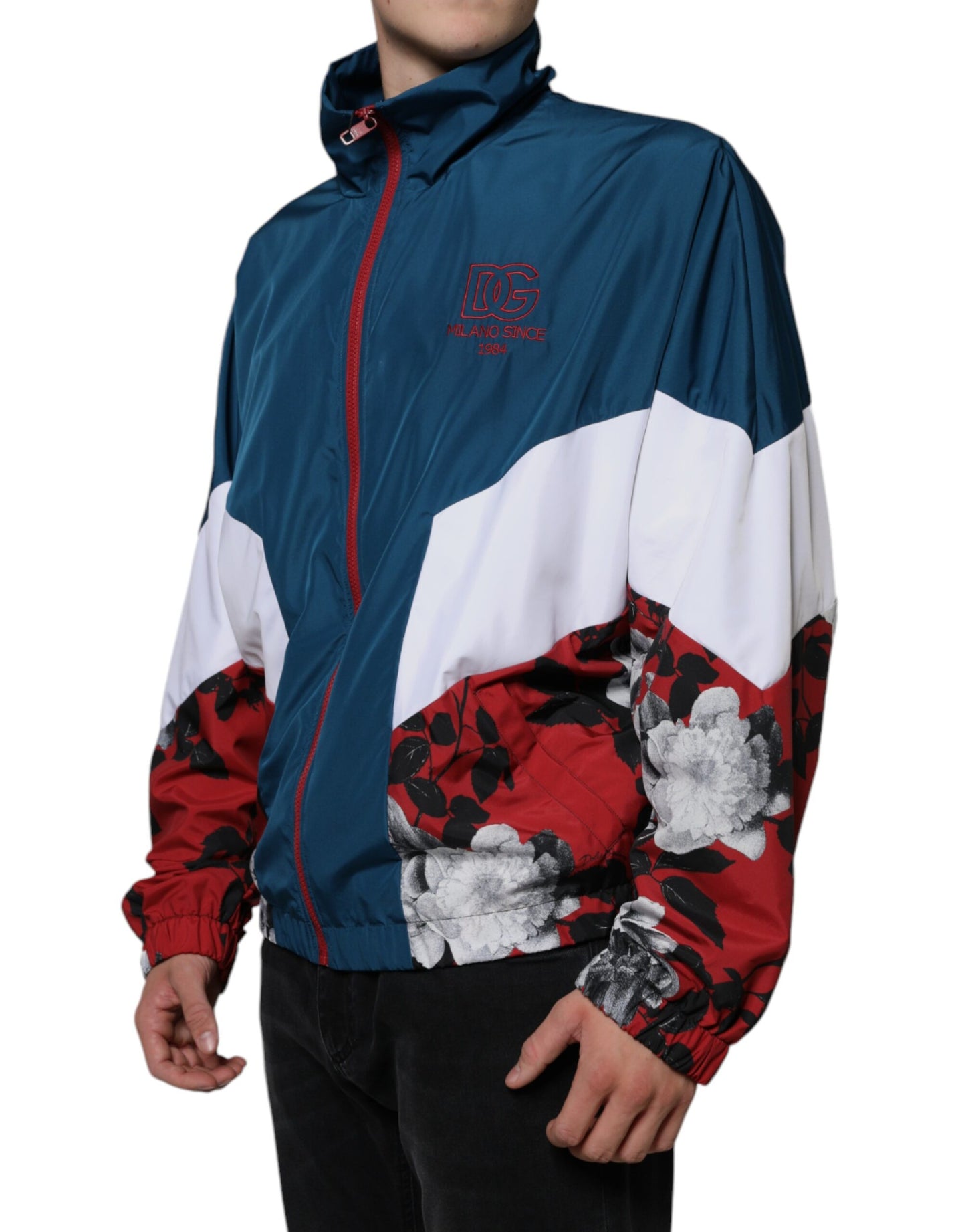 - Multicolor Polyester Full Zip Jacket