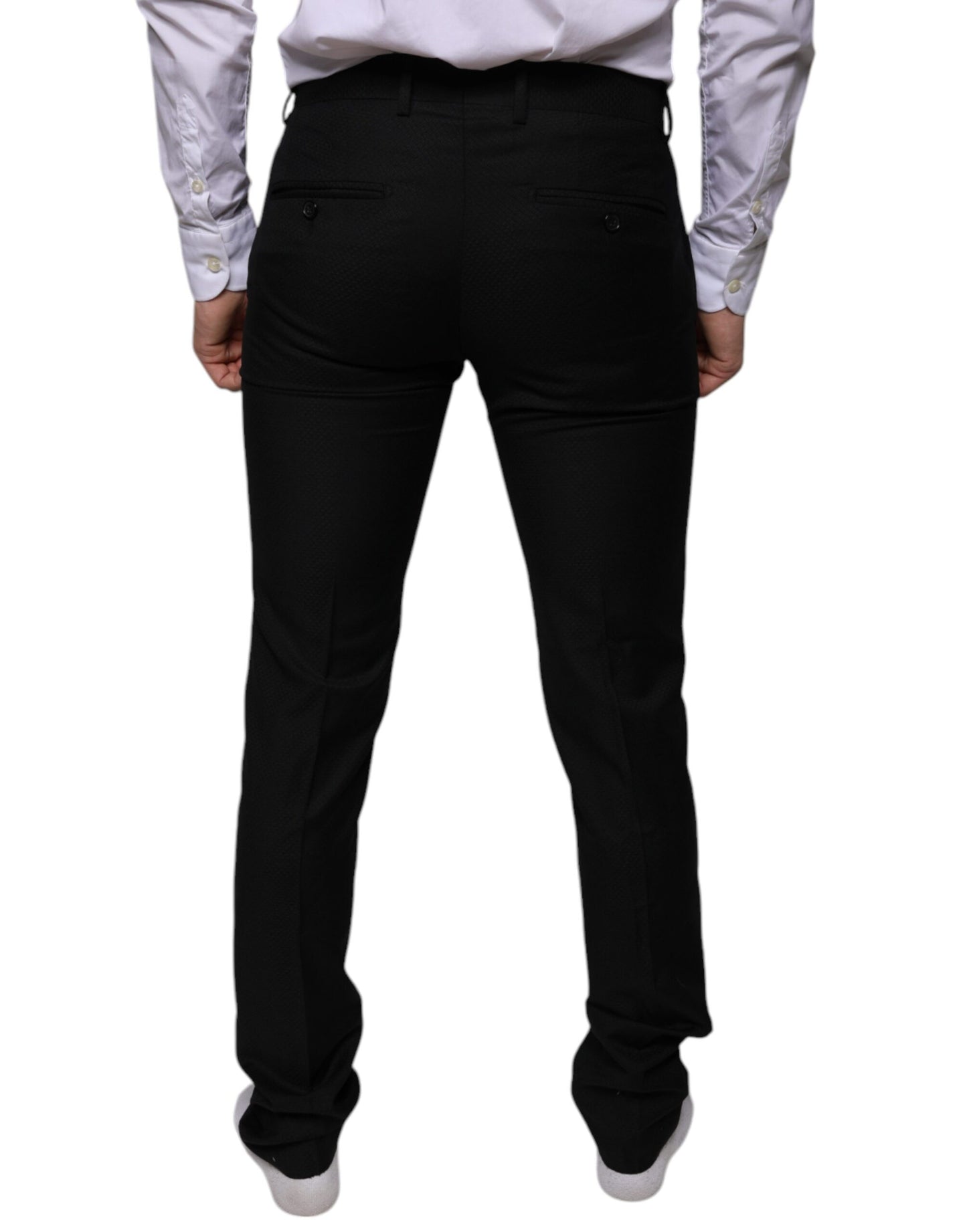 - Black Wool Skinny Dress Formal Pants