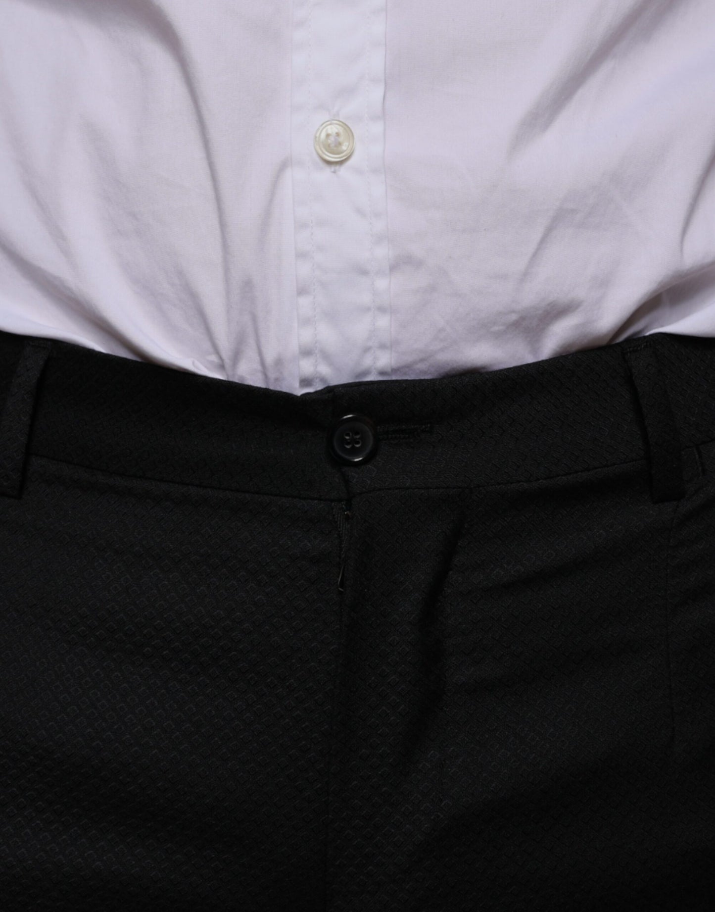 - Black Wool Skinny Dress Formal Pants