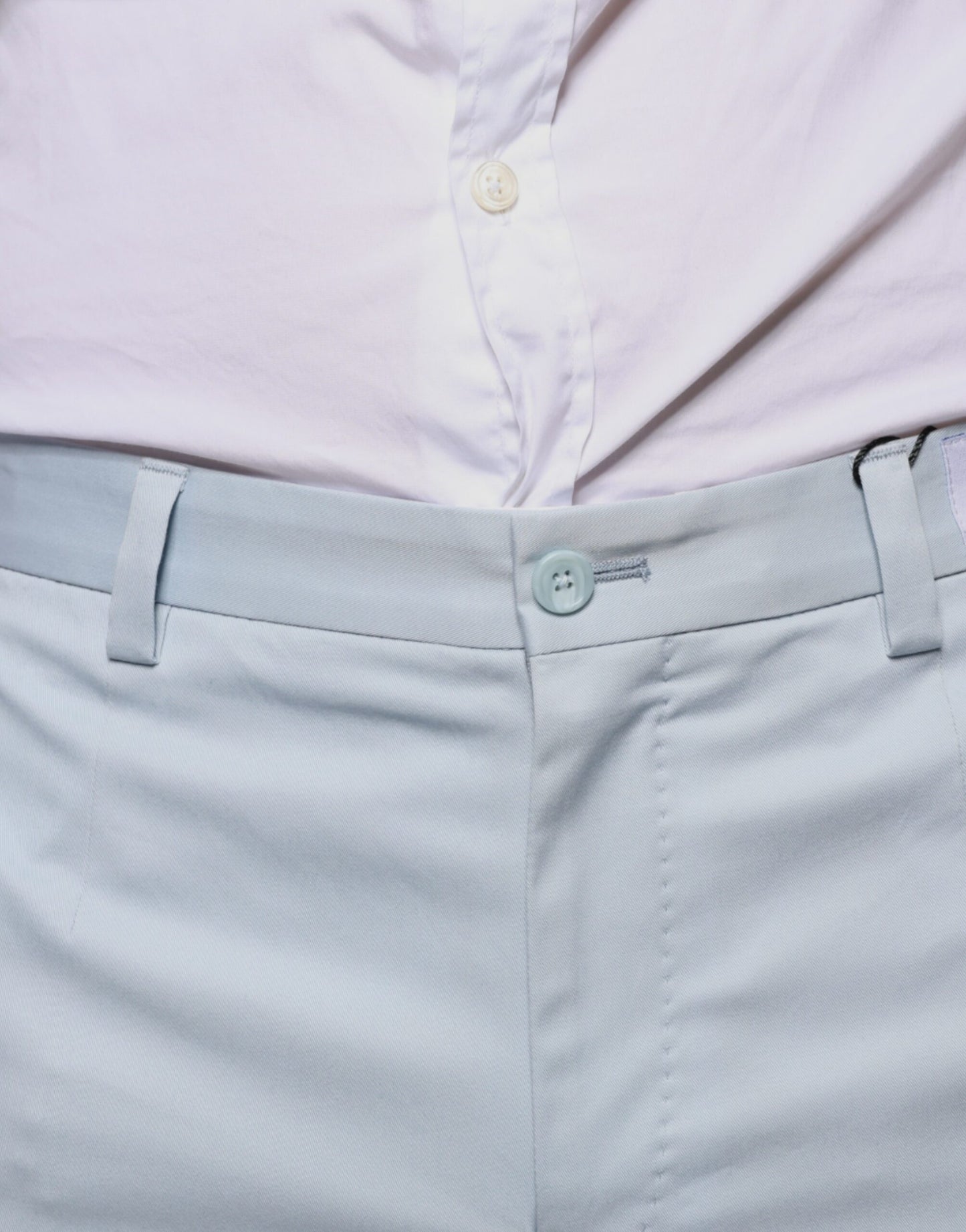 - Light Blue Cotton Dress Pants