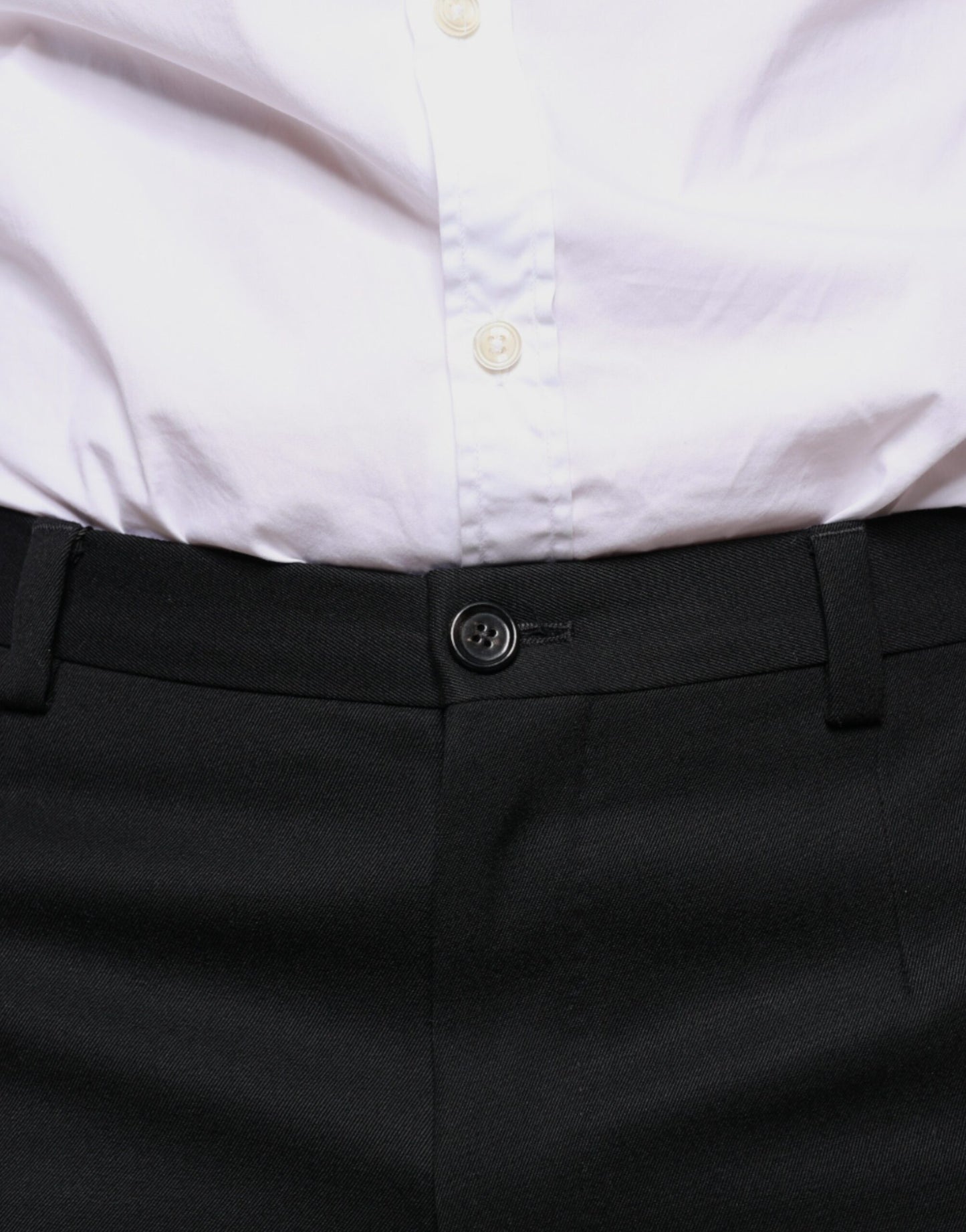 - Black Wool Skinny Men Dress Pants