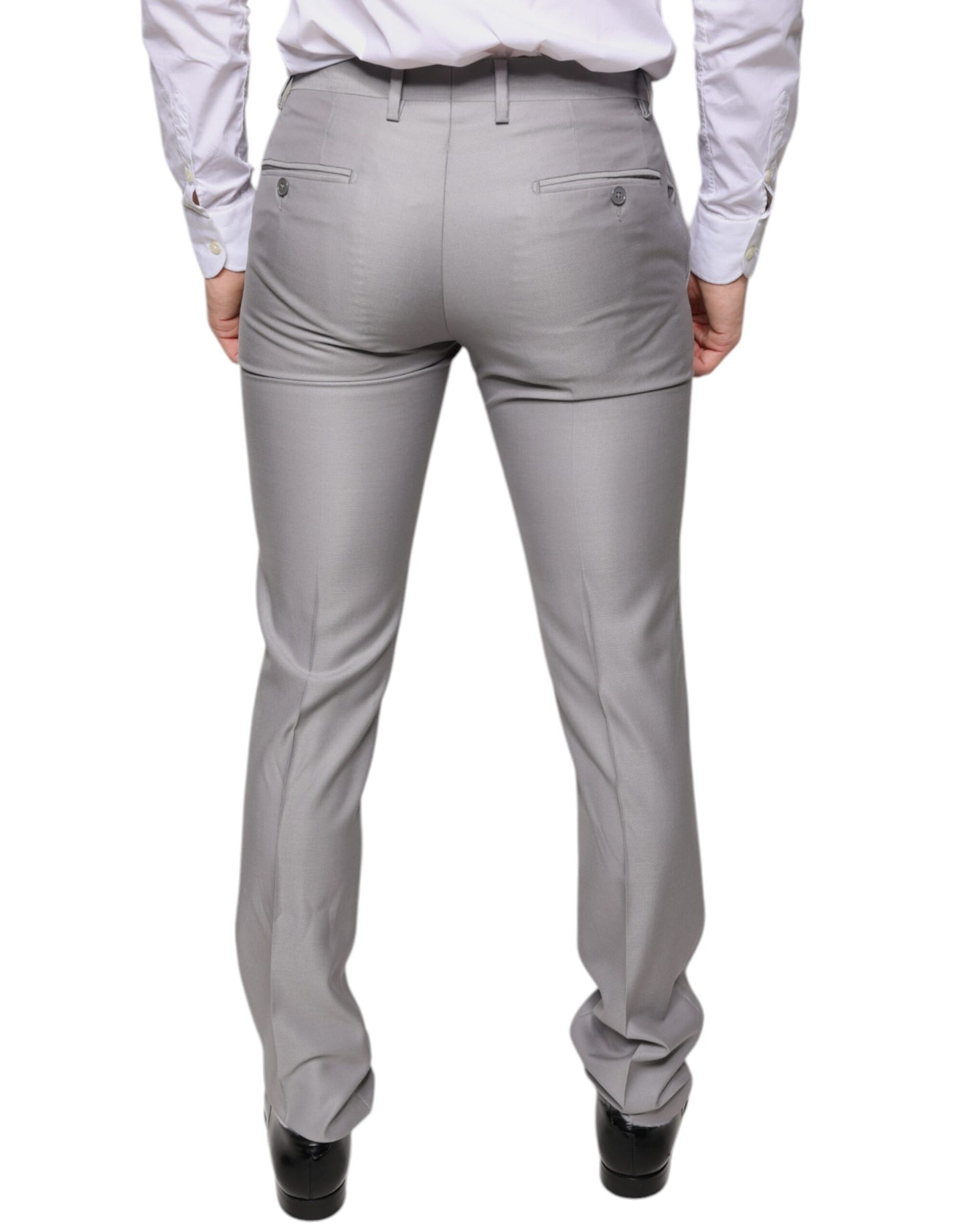 - Light Gray Wool Dress Pants