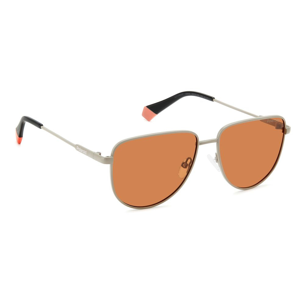 Polaroid Unisex Gray Metal Sunglasses – Stylish Polarized Protection
