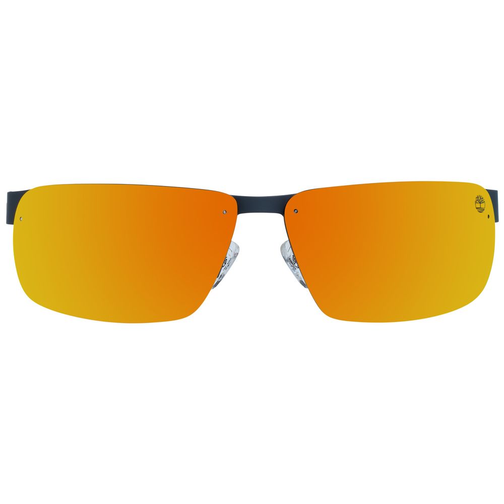 Timberland Brown Metal Sunglasses – Chic Oversized Frame with 65mm Lenses