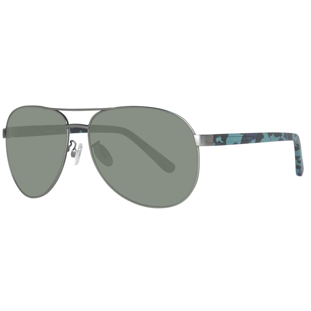 Timberland White Resin Sunglasses – Chic Oval Frame, 62mm