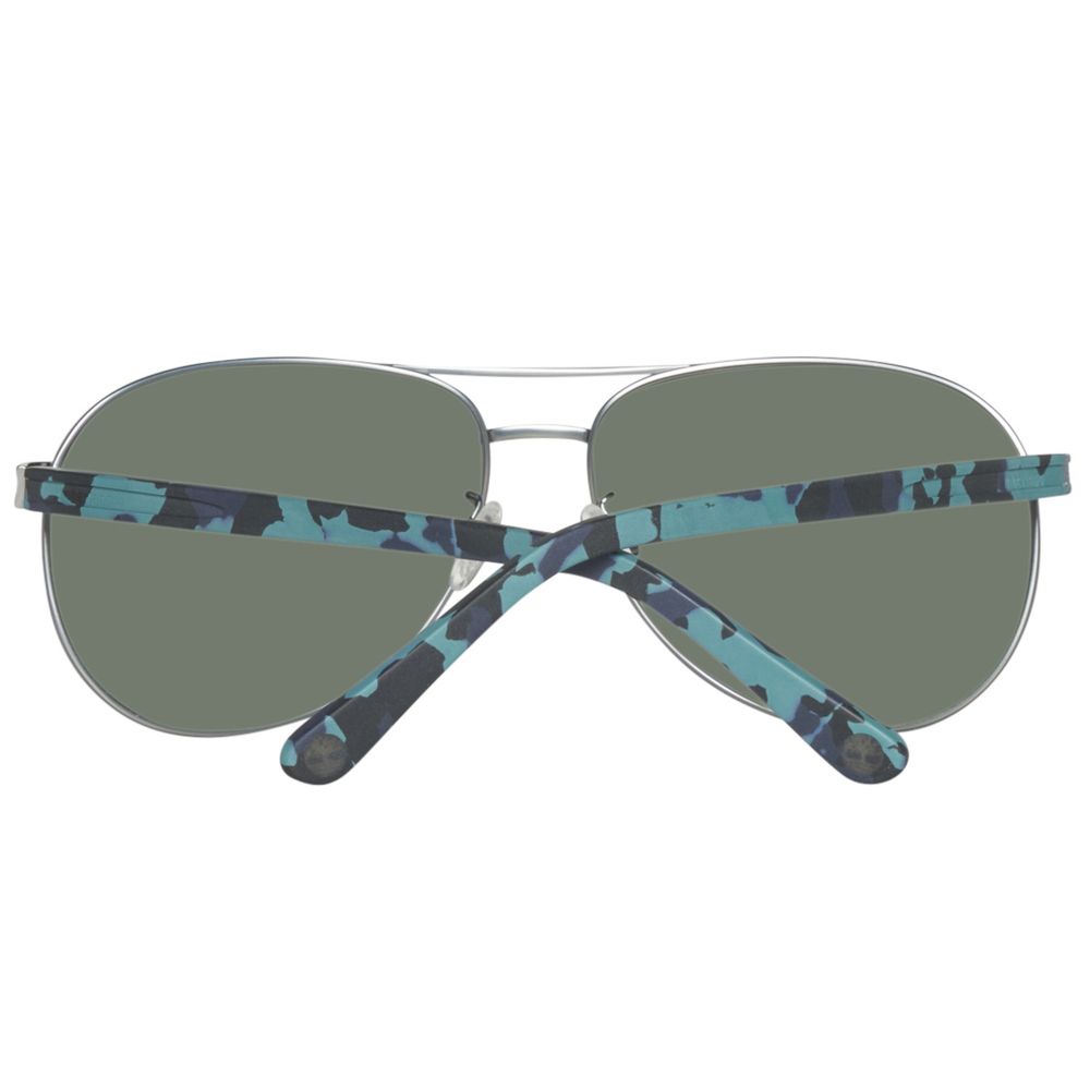 Timberland White Resin Sunglasses – Chic Oval Frame, 62mm