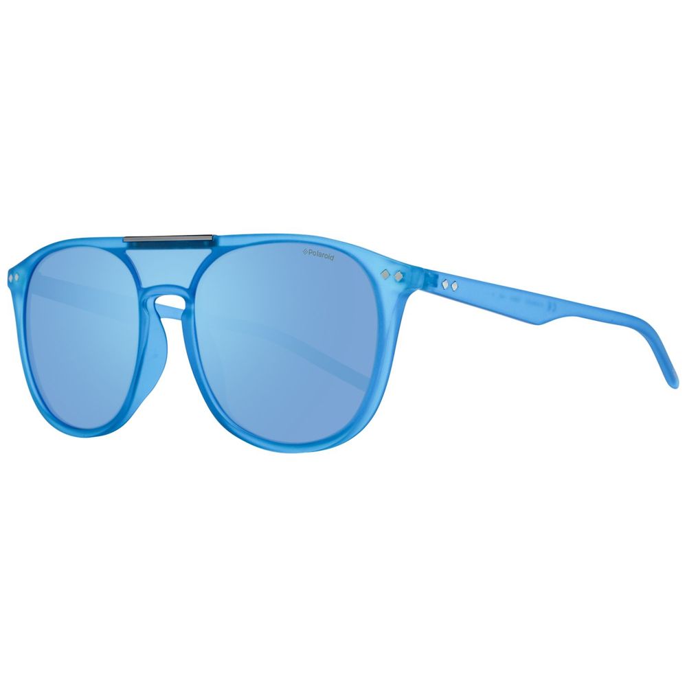Polaroid Unisex Sunglasses – Blue Plastic Frame with Polarized Lenses, 99mm