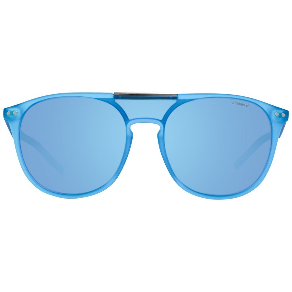 Polaroid Unisex Sunglasses – Blue Plastic Frame with Polarized Lenses, 99mm