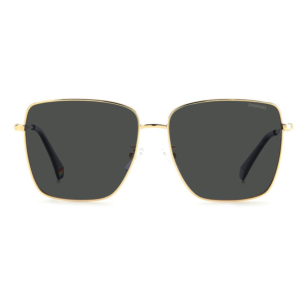 Polaroid Women's Bicolor Metal Sunglasses – Gold & Black, 59mm