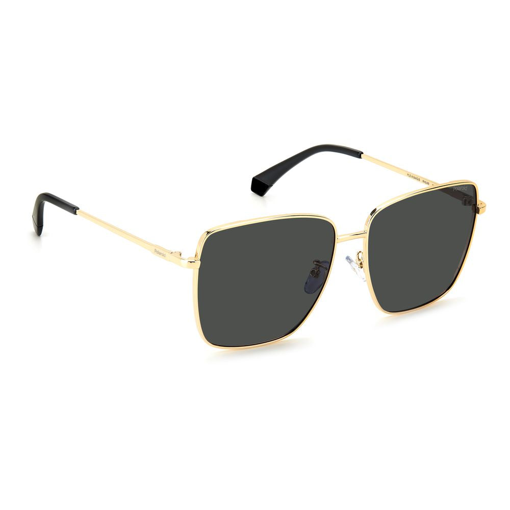 Polaroid Women's Bicolor Metal Sunglasses – Gold & Black, 59mm