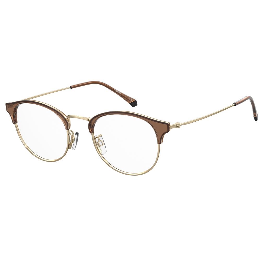 Polaroid Brown Metal Frames - Square Full-Rim Design