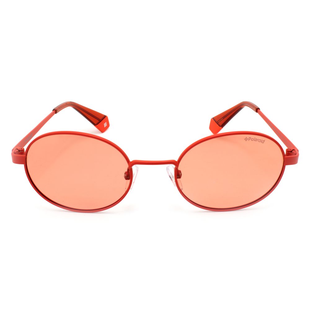 Polaroid Unisex Orange Metal Sunglasses – Retro Style, 51mm