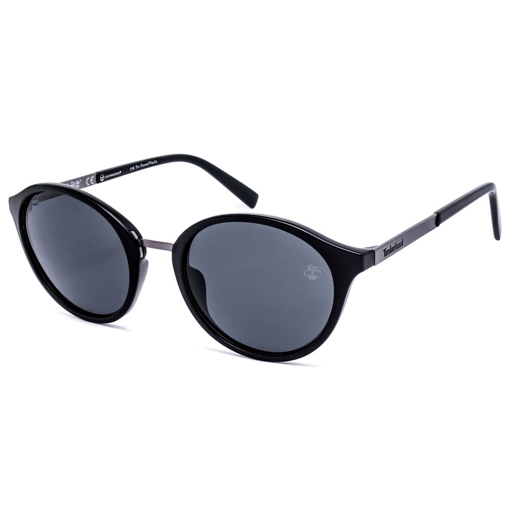 Timberland Women’s Sunglasses – Black Square Design with Polarized Lenses, 52mm