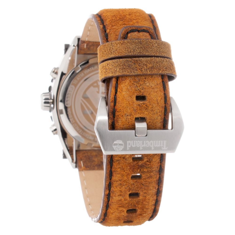 Timberland Brown Leather Watch - Classic Elegance Redefined